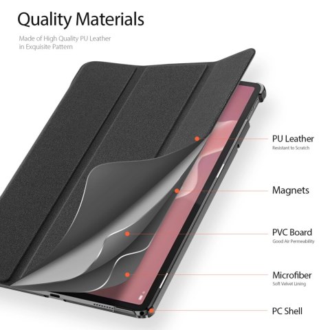 Etui Dux Ducis Domo z klapką i smart sleep na Lenovo Tab M11 - czarne Etui Dux Ducis Domo z klapką i smart sleep na Lenovo Tab M11 - czarne