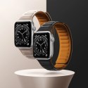 Magnetic Strap pasek do Watch 6 / 5 / 4 / 3 / 2 / SE (44mm / 42mm) magnetyczna opaska bransoleta bransoletka czerwony