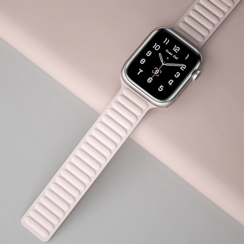 Magnetic Strap pasek do Watch 6 / 5 / 4 / 3 / 2 / SE (44mm / 42mm) magnetyczna opaska bransoleta bransoletka czerwony Magnetic Strap pasek do Watch 6 / 5 / 4 / 3 / 2 / SE (44mm / 42mm) magnetyczna opaska bransoleta bransoletka czerwony