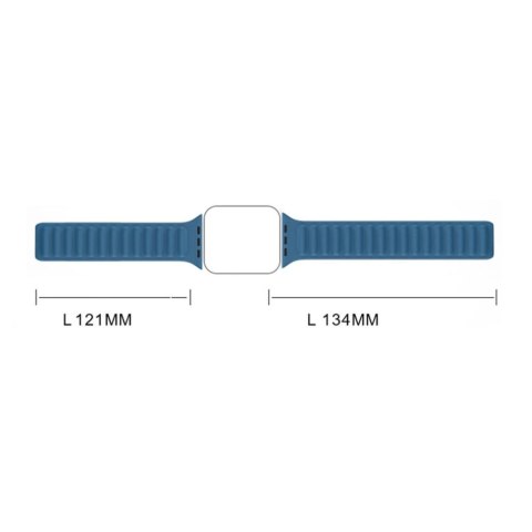 Magnetic Strap pasek do Watch 6 / 5 / 4 / 3 / 2 / SE (44mm / 42mm) magnetyczna opaska bransoleta bransoletka czerwony Magnetic Strap pasek do Watch 6 / 5 / 4 / 3 / 2 / SE (44mm / 42mm) magnetyczna opaska bransoleta bransoletka czerwony