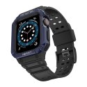 Protect Strap Band opaska z etui do Apple Watch 9 / 8 / 7 / 6 / 5 / 4 / 3 / 2 / SE / SE2 (41 / 40 / 38mm) obudowa pancerny pokro