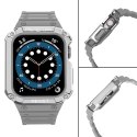 Protect Strap Band opaska z etui do Apple Watch 9 / 8 / 7 / 6 / 5 / 4 / 3 / 2 / SE / SE2 (41 / 40 / 38mm) obudowa pancerny pokro