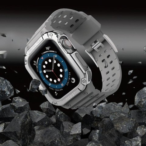 Protect Strap Band opaska z etui do Apple Watch 9 / 8 / 7 / 6 / 5 / 4 / 3 / 2 / SE / SE2 (41 / 40 / 38mm) obudowa pancerny pokro Protect Strap Band opaska z etui do Apple Watch 9 / 8 / 7 / 6 / 5 / 4 / 3 / 2 / SE / SE2 (41 / 40 / 38mm) obudowa pancerny pokro