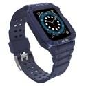 Protect Strap Band opaska z etui do Apple Watch 9 / 8 / 7 / 6 / 5 / 4 / 3 / 2 / SE / SE2 (41 / 40 / 38mm) obudowa pancerny pokro