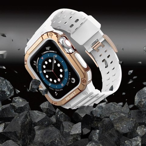 Protect Strap Band opaska z etui do Apple Watch 9 / 8 / 7 / 6 / 5 / 4 / 3 / 2 / SE / SE2 (41 / 40 / 38mm) obudowa pancerny pokro Protect Strap Band opaska z etui do Apple Watch 9 / 8 / 7 / 6 / 5 / 4 / 3 / 2 / SE / SE2 (41 / 40 / 38mm) obudowa pancerny pokro