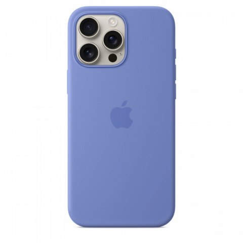 Etui silikonowe z MagSafe do iPhonea 16 Pro Max - błękitny hiacynt Etui silikonowe z MagSafe do iPhonea 16 Pro Max - błękitny hiacynt