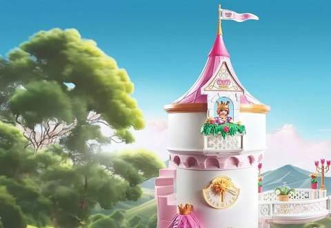 Zestaw z figurkami Princess Magic Zamek księżniczek z parą królewską Zestaw z figurkami Princess Magic Zamek księżniczek z parą królewską