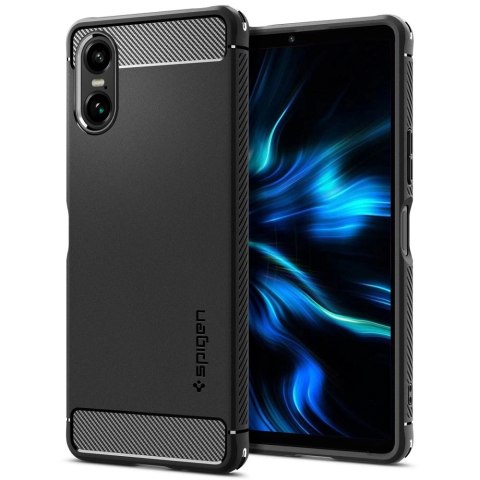 Etui Spigen Rugged Armor na Sony Xperia 10 VI - czarny mat Etui Spigen Rugged Armor na Sony Xperia 10 VI - czarny mat
