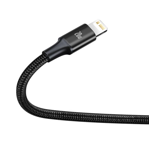 Kabel Baseus Rapid Series 3w1 USB-C - USB-C / Lightning / micro USB 20W PD 1.5m - czarny Kabel Baseus Rapid Series 3w1 USB-C - USB-C / Lightning / micro USB 20W PD 1.5m - czarny