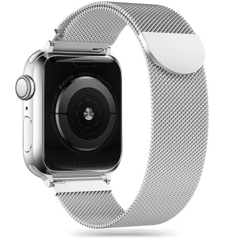 Pasek Tech-Protect MilaneseBand na Apple Watch 4 / 5 / 6 / 7 / 8 / 9 / SE / Ultra 1 / 2 (42/44/45/49 mm) - srebrny Pasek Tech-Protect MilaneseBand na Apple Watch 4 / 5 / 6 / 7 / 8 / 9 / SE / Ultra 1 / 2 (42/44/45/49 mm) - srebrny