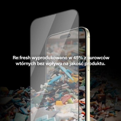 Szkło PanzerGlass Re:fresh Glass na iPhone 15 Plus z pozycjonerem Szkło PanzerGlass Re:fresh Glass na iPhone 15 Plus z pozycjonerem