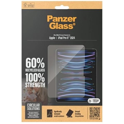 Szkło hartowane PanzerGlass Ultra-Wide Fit na iPad Pro 11" 2024 Szkło hartowane PanzerGlass Ultra-Wide Fit na iPad Pro 11" 2024