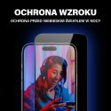 Szkło hartowane PanzerGlass Ultra-Wide Fit z filtrem odblasków i niebieskiego światła z pozycjonerem na iPhone 15 Plus