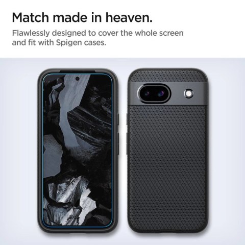 Szkło hartowane Spigen ALM Glas.tR na Google Pixel 8A - 2 szt. Szkło hartowane Spigen ALM Glas.tR na Google Pixel 8A - 2 szt.