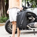 Torba rowerowa WYA36Y7S na bagażnik z długim paskiem i rozszerzanymi kieszeniami bocznymi - czarna