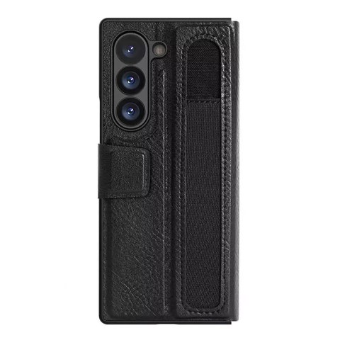 Etui Nillkin Aoge Leather Case na Samsung Galaxy Z Fold 6 5G - czarne Etui Nillkin Aoge Leather Case na Samsung Galaxy Z Fold 6 5G - czarne