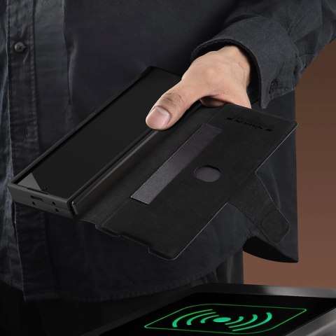 Etui Nillkin Aoge Leather Case na Samsung Galaxy Z Fold 6 5G - czarne Etui Nillkin Aoge Leather Case na Samsung Galaxy Z Fold 6 5G - czarne