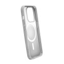 Etui silikonowe Puro Gradient MagSafe do iPhone 15 Pro Max - srebrne