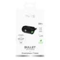 Ładowarka samochodowa Puro Mini 30W Power Delivery USB-C USB-A - czarna