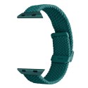 Pasek nylonowy Puro Loop do Apple Watch 42 / 44 / 45 / 49 mm - ciemnozielony