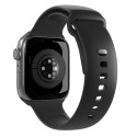 Pasek silikonowy Puro Icon do Apple Watch 38 / 40 / 41 mm - czarny (2 szt.)