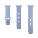 Pasek silikonowy Puro Icon do Apple Watch 42 / 44 / 45 / 49 mm - jasnoniebieski (2 szt.)