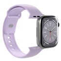 Pasek silikonowy Puro Icon do Apple Watch 42 / 44 / 45 / 49 mm - lawendowy (2 szt.)