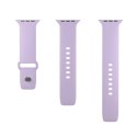 Pasek silikonowy Puro Icon do Apple Watch 42 / 44 / 45 / 49 mm - lawendowy (2 szt.)