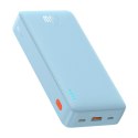 Powerbank Baseus Airpow 20W 20000mAh z białym kablem Baseus Simple Series USB-A - USB-C 50cm - niebieski