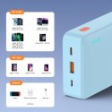 Powerbank Baseus Airpow 20W 20000mAh z białym kablem Baseus Simple Series USB-A - USB-C 50cm - niebieski