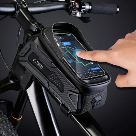 Torba Tech-Protect V2 rowerowa z miejscem na telefon 1.2l - czarna Torba Tech-Protect V2 rowerowa z miejscem na telefon 1.2l - czarna