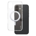 Etui CARE by PanzerGlass Feature Kickstand Case z MagSafe na iPhone 16 Plus - srebrne
