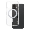 Etui CARE by PanzerGlass Feature Kickstand Case z MagSafe na iPhone 16 - srebrne