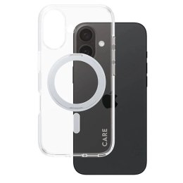 Etui CARE by PanzerGlass Feature Kickstand Case z MagSafe na iPhone 16 - srebrne