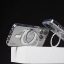 Etui CARE by PanzerGlass Feature Kickstand Case z MagSafe na iPhone 16 - srebrne