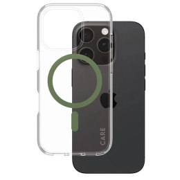Etui CARE by PanzerGlass Flagship Case z MagSafe na iPhone 16 Pro - zielone