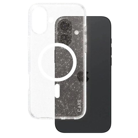 Etui CARE by PanzerGlass Flagship Star Lit Case z MagSafe na iPhone 16 Plus - białe Etui CARE by PanzerGlass Flagship Star Lit Case z MagSafe na iPhone 16 Plus - białe