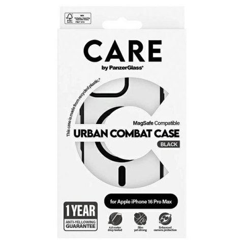 Etui CARE by PanzerGlass Flagship Urban Case z MagSafe na iPhone 16 Pro Max - przezroczyste Etui CARE by PanzerGlass Flagship Urban Case z MagSafe na iPhone 16 Pro Max - przezroczyste