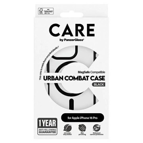 Etui CARE by PanzerGlass Flagship Urban Case z MagSafe na iPhone 16 Pro - przezroczyste Etui CARE by PanzerGlass Flagship Urban Case z MagSafe na iPhone 16 Pro - przezroczyste