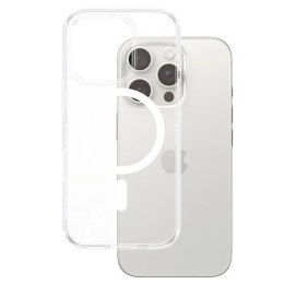 Etui PanzerGlass HardCase z MagSafe na iPhone 16 Pro - białe