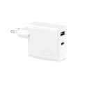 Ładowarka sieciowa Puro 25W Power Delivery USB-A USB-C - biała