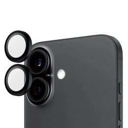 Szkło hartowane PanzerGlass Hoops Black Lens Protector na aparat do iPhone 16 / 16 Plus