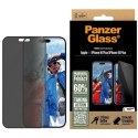 Szkło hartowane PanzerGlass Privacy Screen Protector Ultra-Wide Fit na iPhone 16 Plus