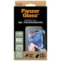 Szkło hartowane PanzerGlass Screen Protector Aluminum Frame Ultra-Wide Fit z aluminiową ramką na iPhone 16 Plus