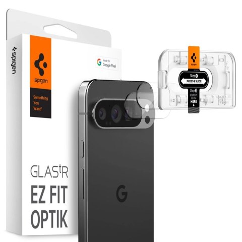 Szkło hartowane na aparat Spigen Optik.tR Ez Fit na Google Pixel 9 Pro (2-pak) Szkło hartowane na aparat Spigen Optik.tR Ez Fit na Google Pixel 9 Pro (2-pak)