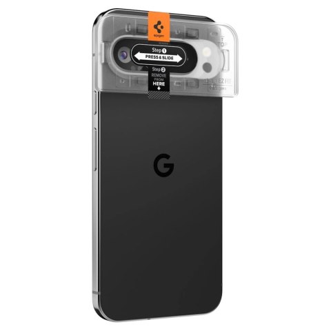 Szkło hartowane na aparat Spigen Optik.tR Ez Fit na Google Pixel 9 Pro (2-pak) Szkło hartowane na aparat Spigen Optik.tR Ez Fit na Google Pixel 9 Pro (2-pak)