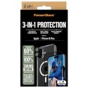Zestaw PanzerGlass Bundle 3in1 etui przezroczyste + folia + szkło na aparat na iPhone 16 Plus