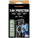 Zestaw PanzerGlass Bundle 3in1 etui przezroczyste + folia + szkło na aparat na iPhone 16