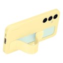 Etui Samsung Standing Grip Case EF-GS721CYEGWW z uchwytem / podstawką do Samsung Galaxy S24 FE - żółte