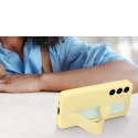 Etui Samsung Standing Grip Case EF-GS721CYEGWW z uchwytem / podstawką do Samsung Galaxy S24 FE - żółte